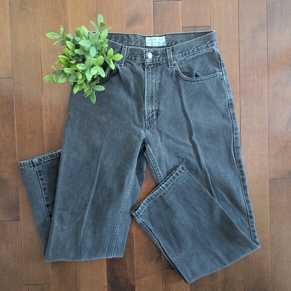 90s OLD NAVY BLACK WASH VINTAGE BAGGY JEANS - Picture 3 of 4